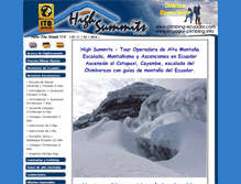 Tablet Screenshot of climbing-ecuador.com